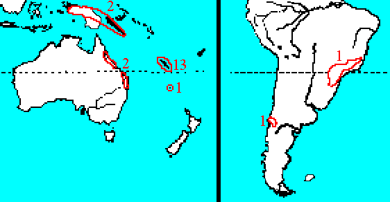 Map of distribution data, select to view fullscreen. For details, see button 'Map' ↘ below or to right.