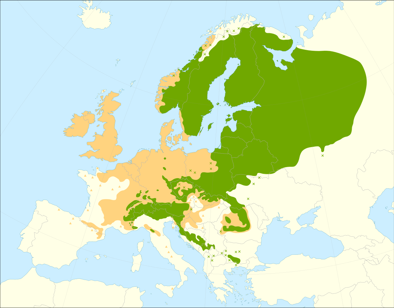 Map of distribution data, select to view fullscreen. For details, see button 'Map' ↘ below or to right.