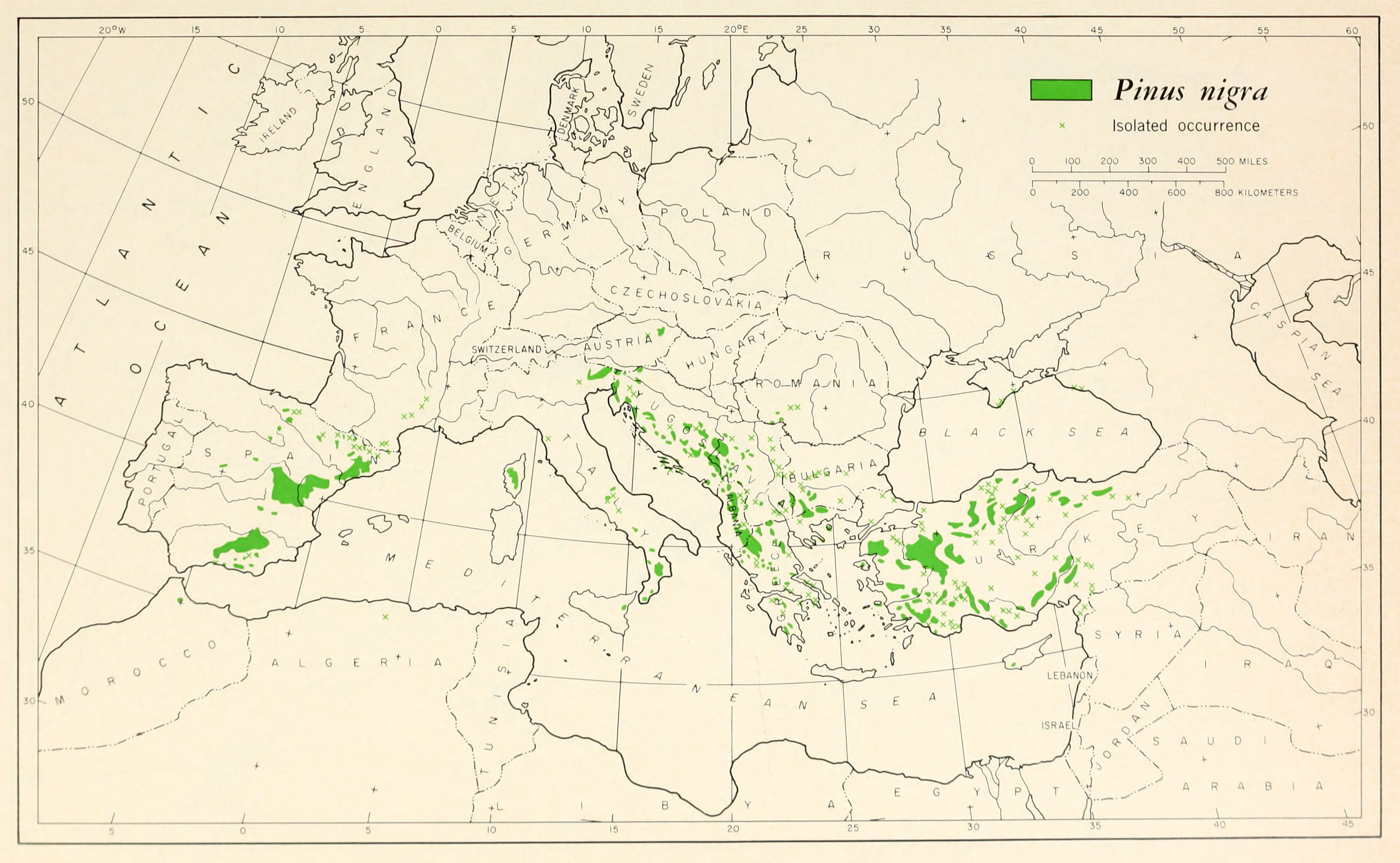 Map of distribution data, select to view fullscreen. For details, see button 'Map' ↘ below or to right.